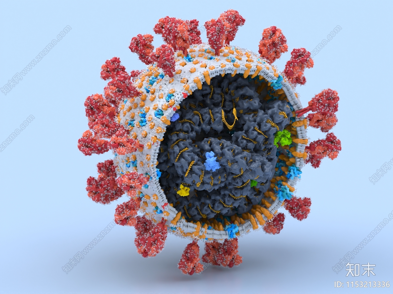 病毒3D模型下载【ID:1153213336】