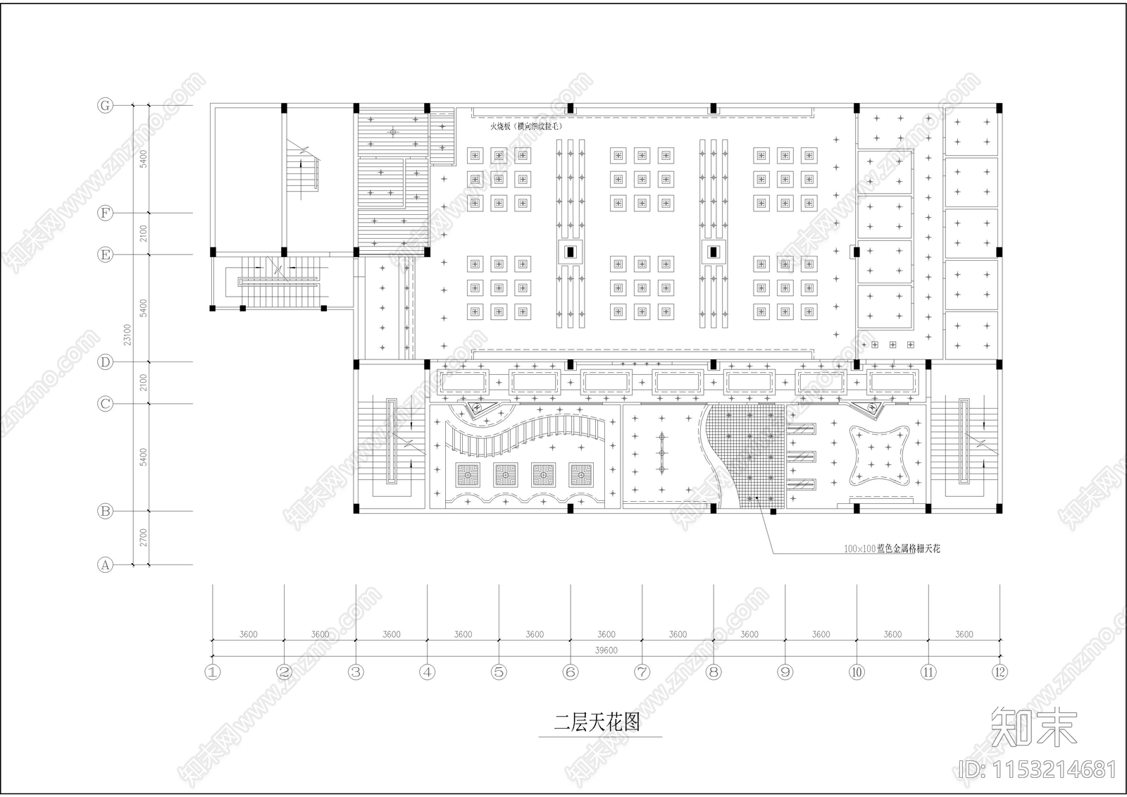 1560㎡汤泉会所室内cad施工图下载【ID:1153214681】