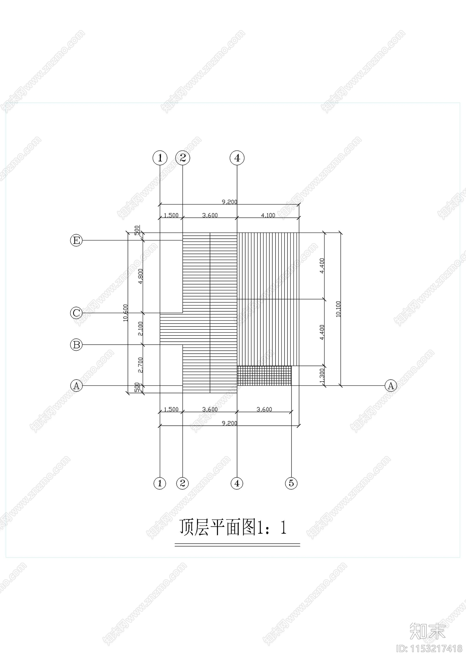 家庭小别墅建筑cad施工图下载【ID:1153217418】