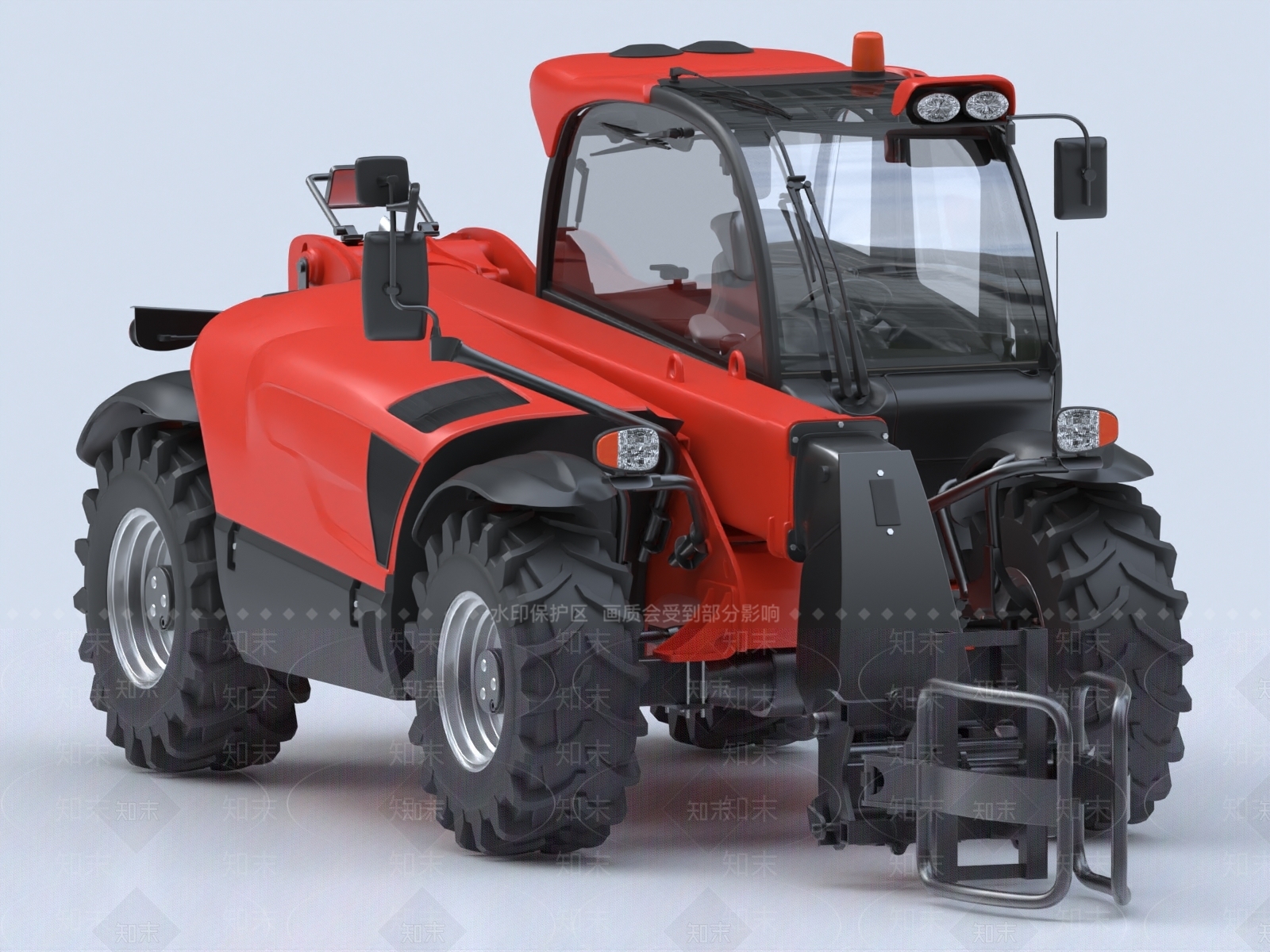 叉车3D模型下载【ID:1153219376】