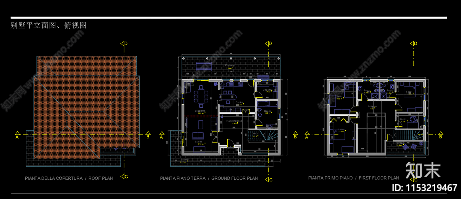 自建房建筑cad施工图下载【ID:1153219467】