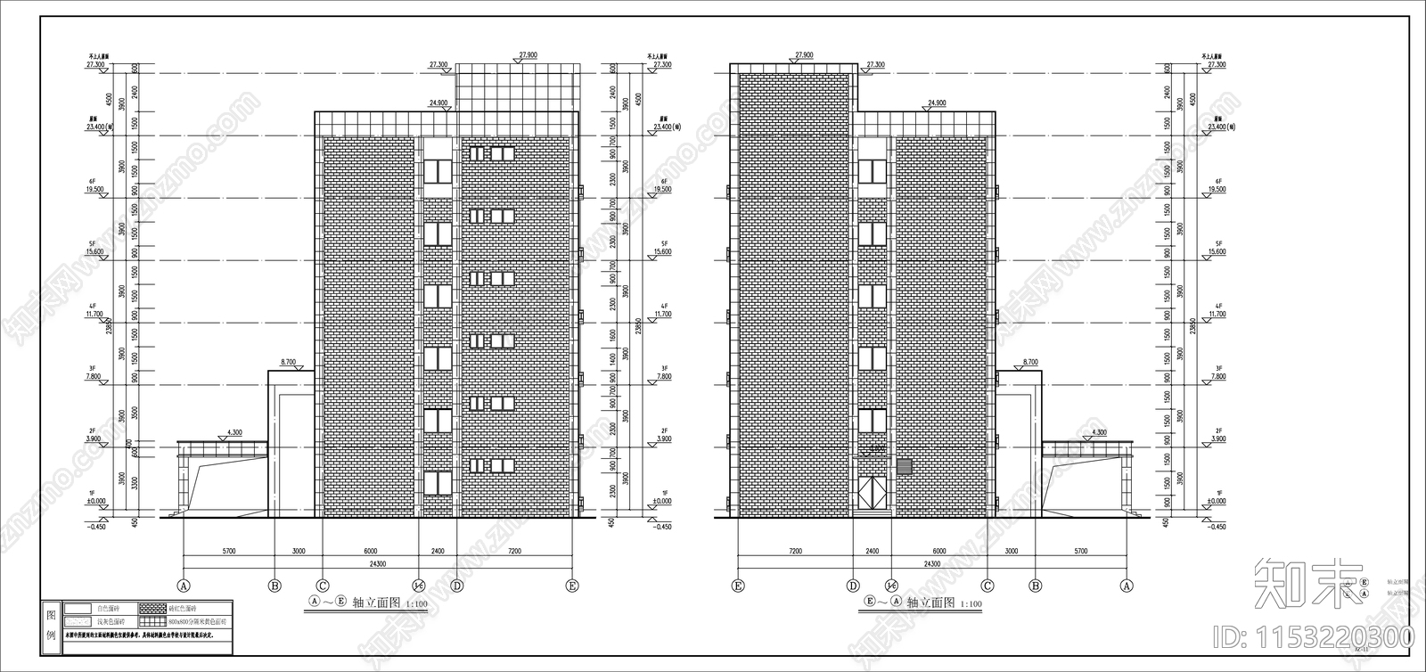 学校综合楼建筑cad施工图下载【ID:1153220300】