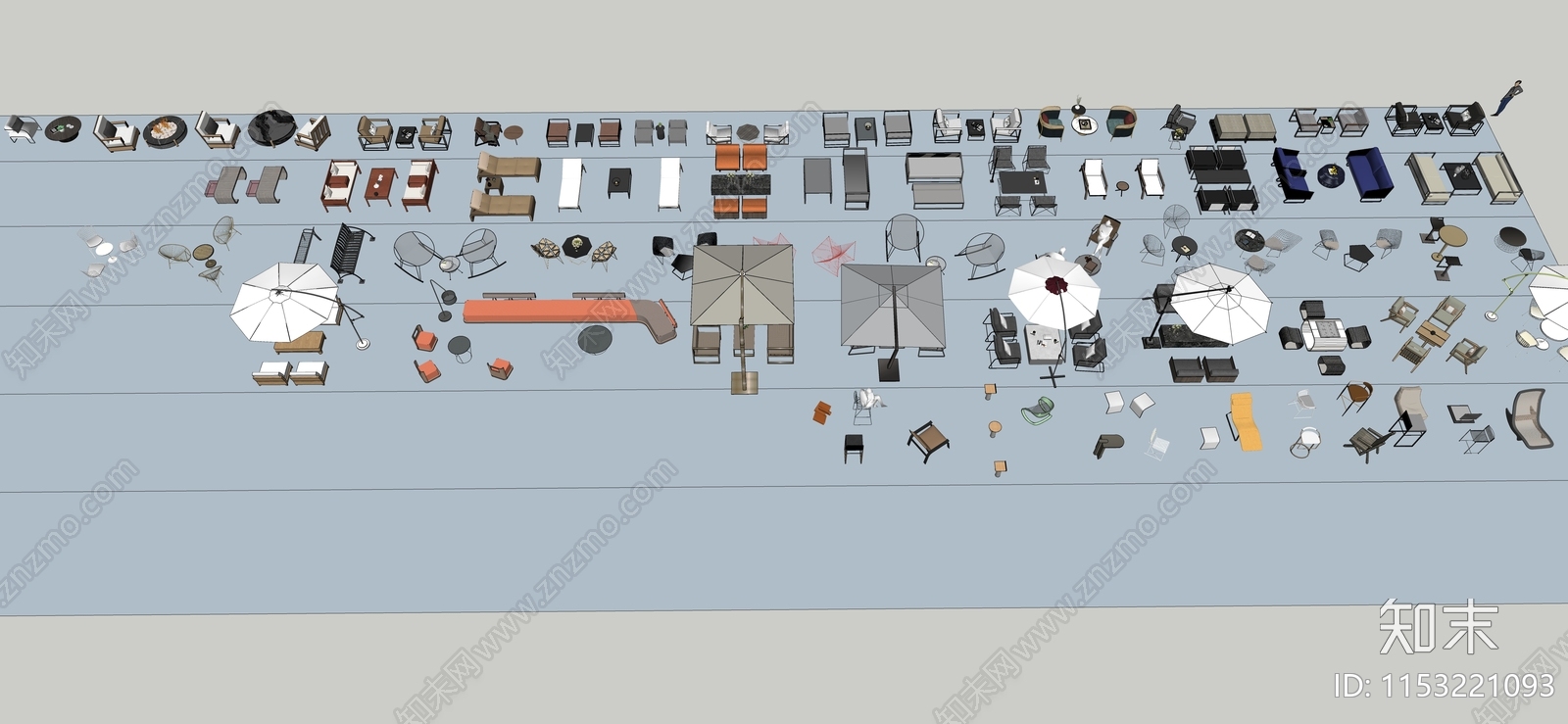 现代户外沙发SU模型下载【ID:1153221093】