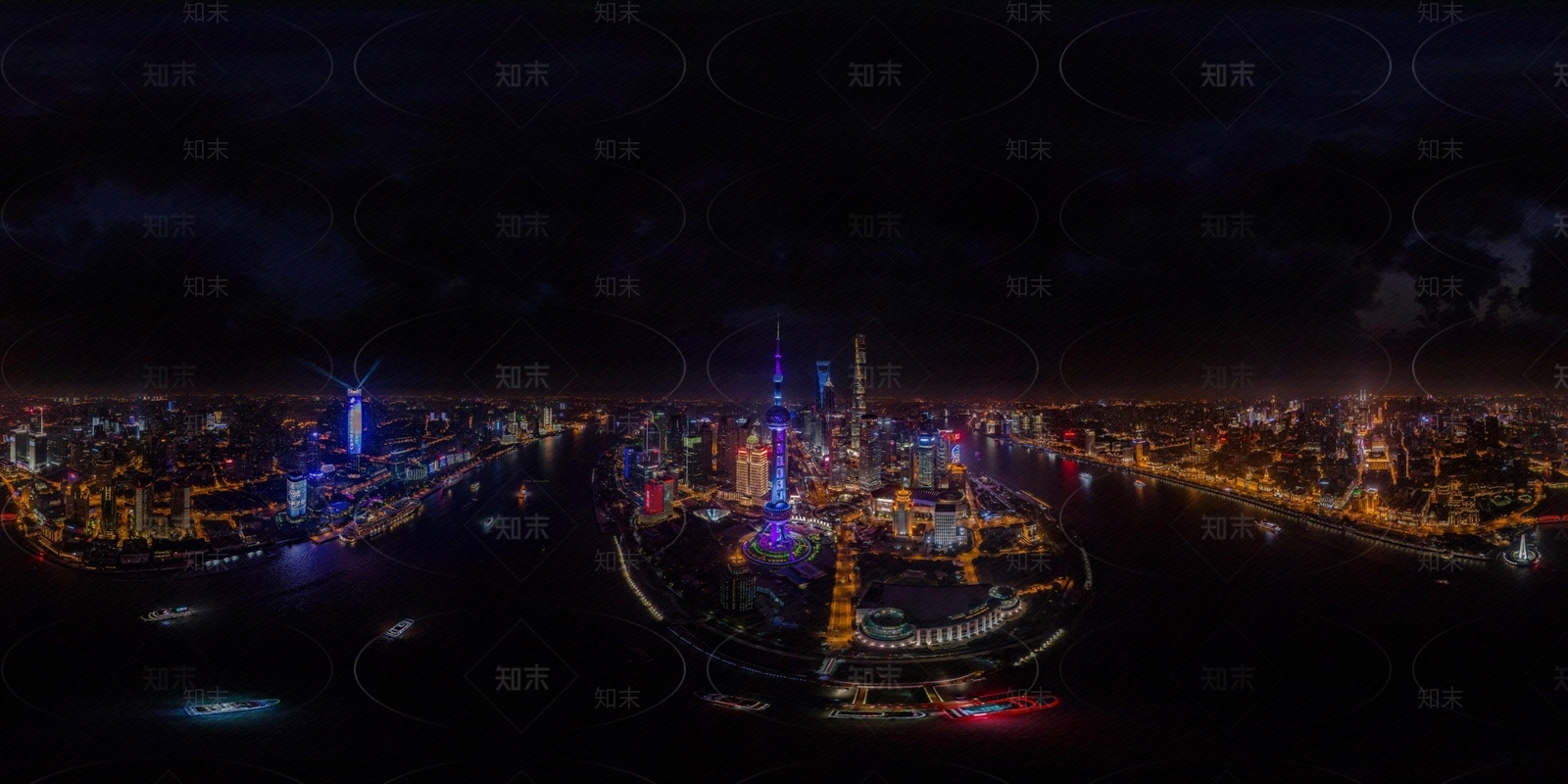 hdr城市夜晚天际线贴图下载【ID:1153232139】