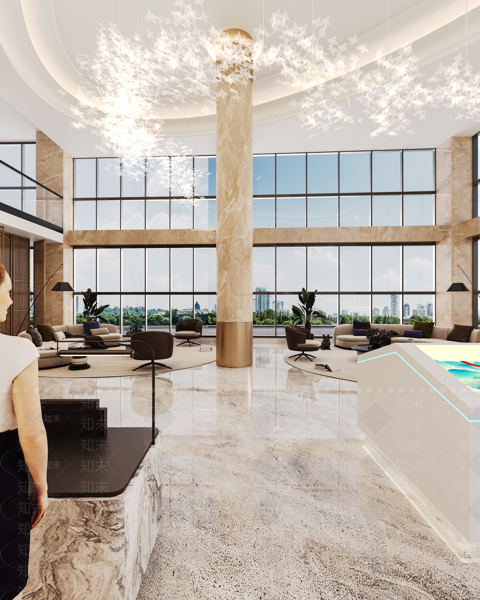 现代售楼处3D模型下载【ID:1214300053】