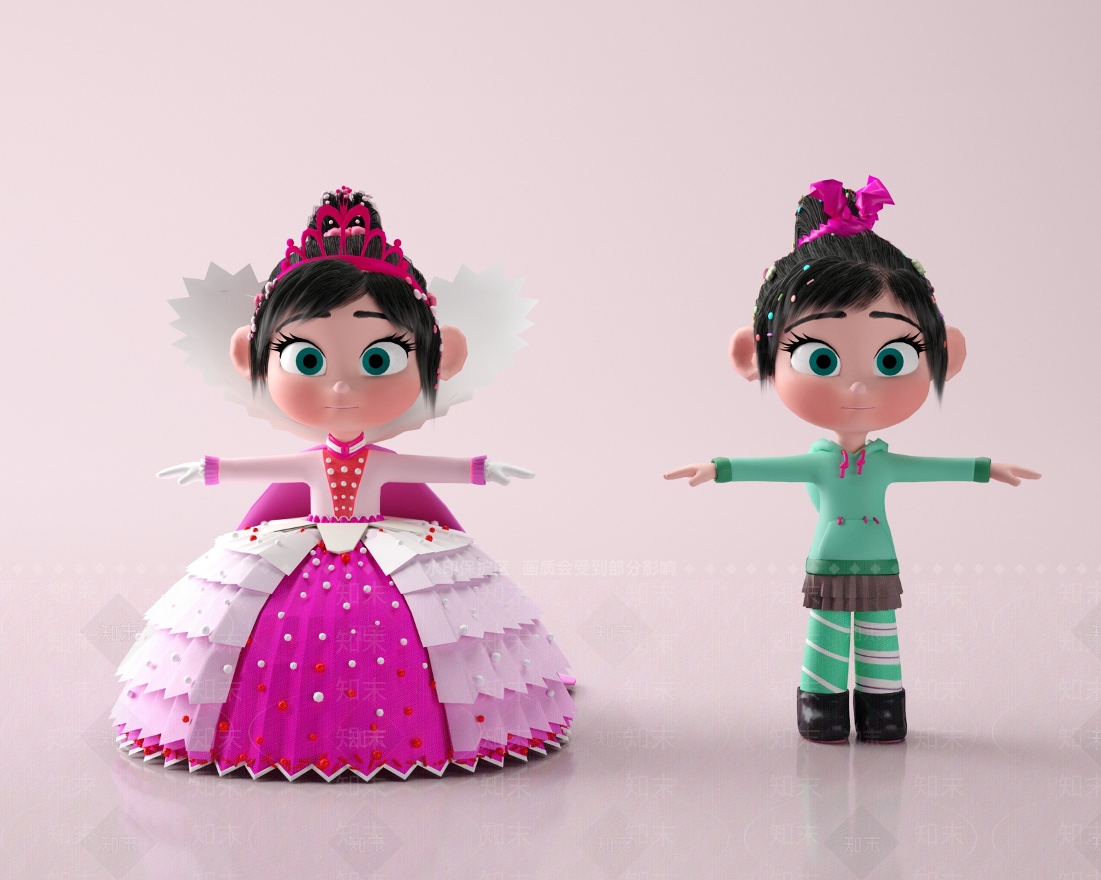 卡通角色3D模型下载【ID:1153236602】