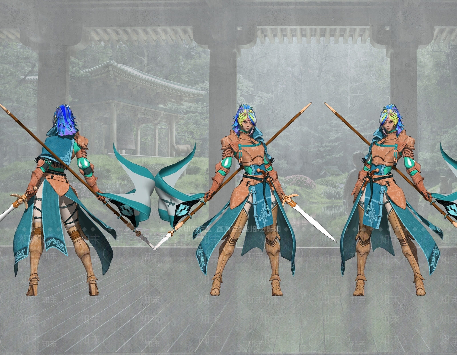 游戏人物cosplay花骑士玩具手办SU模型下载【ID:1153246438】