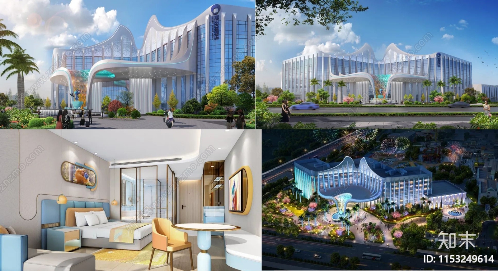 熊出没主题酒店建筑施工图下载【ID:1153249614】