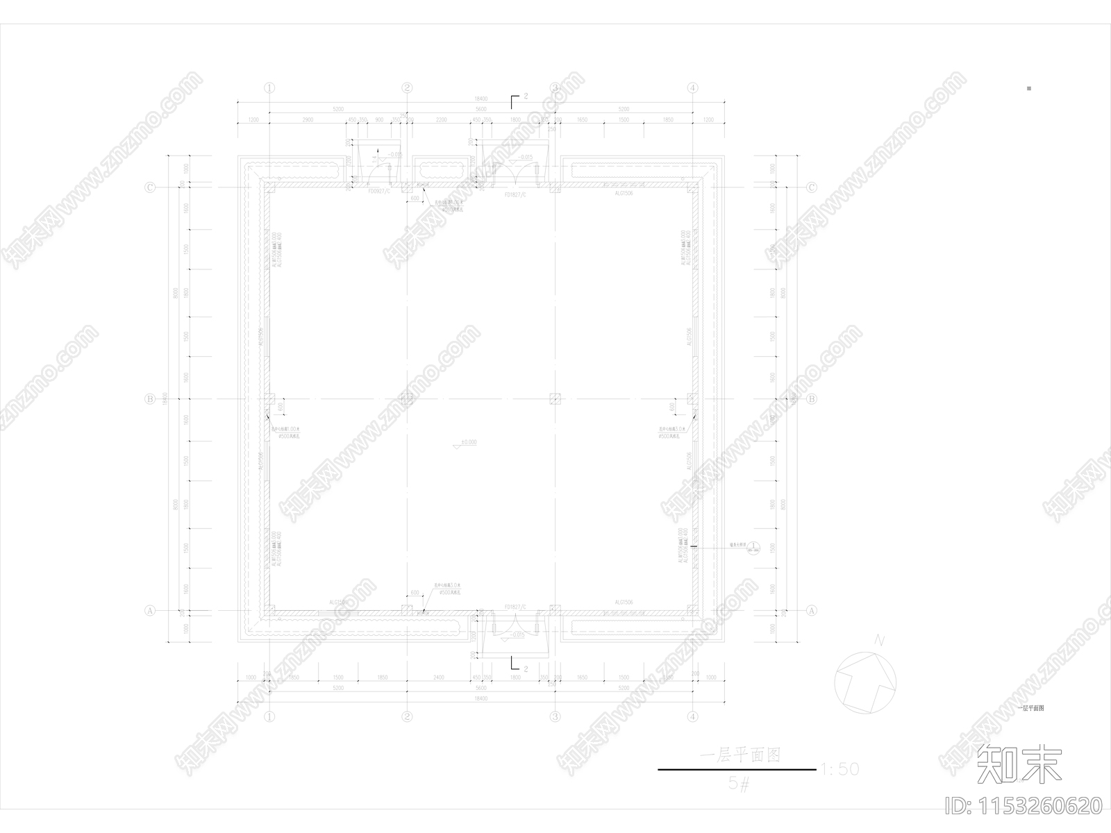 3套变电站配电房建筑cad施工图下载【ID:1153260620】