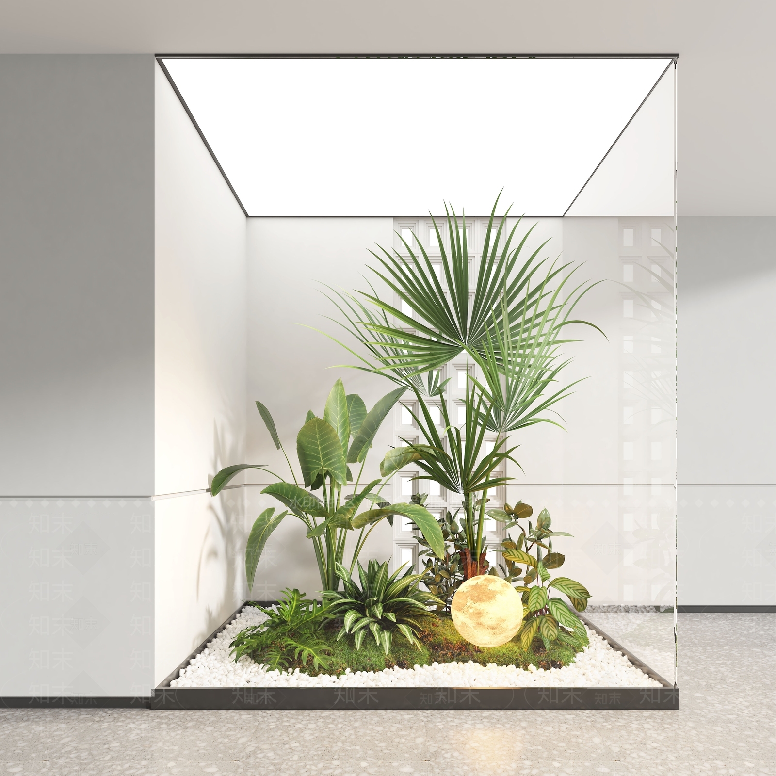 现代景观植物造景SU模型下载【ID:1153269856】