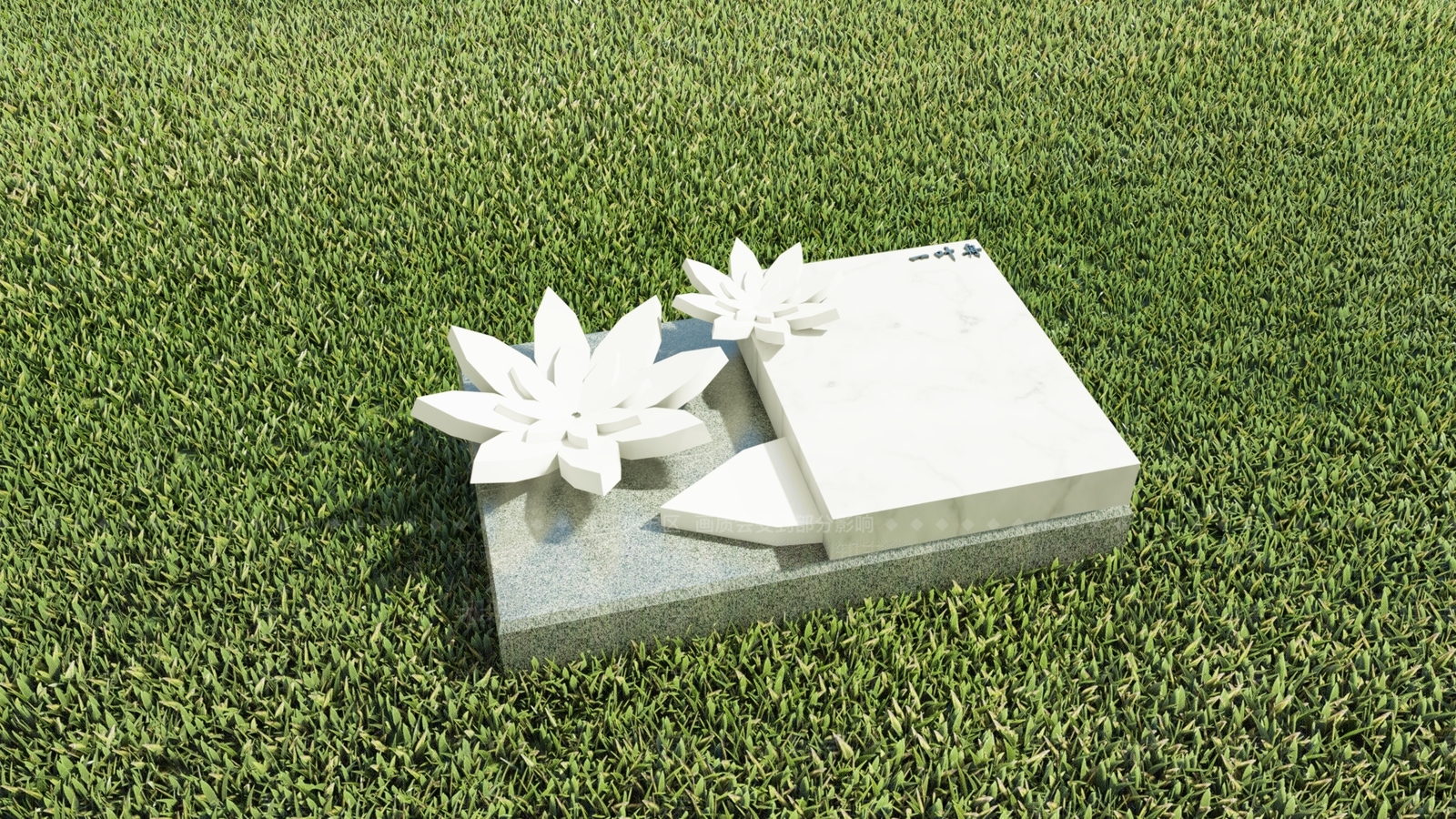 现代化艺术墓设计SU模型下载【ID:1153273569】