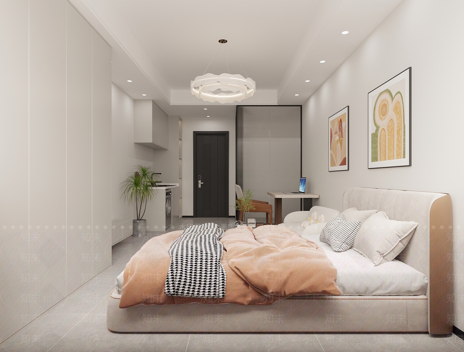 现代单身公寓3D模型下载【ID:1153275230】