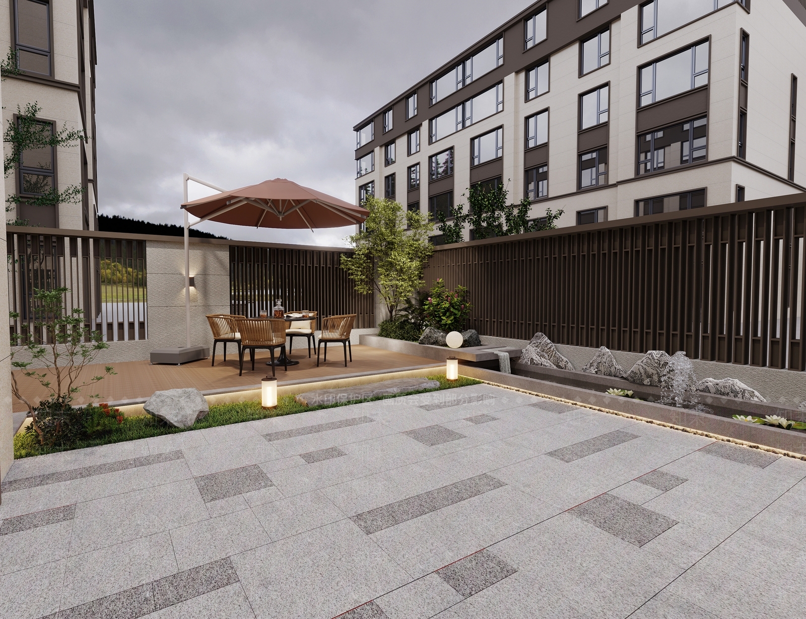 现代居家庭院3D模型下载【ID:1153277003】