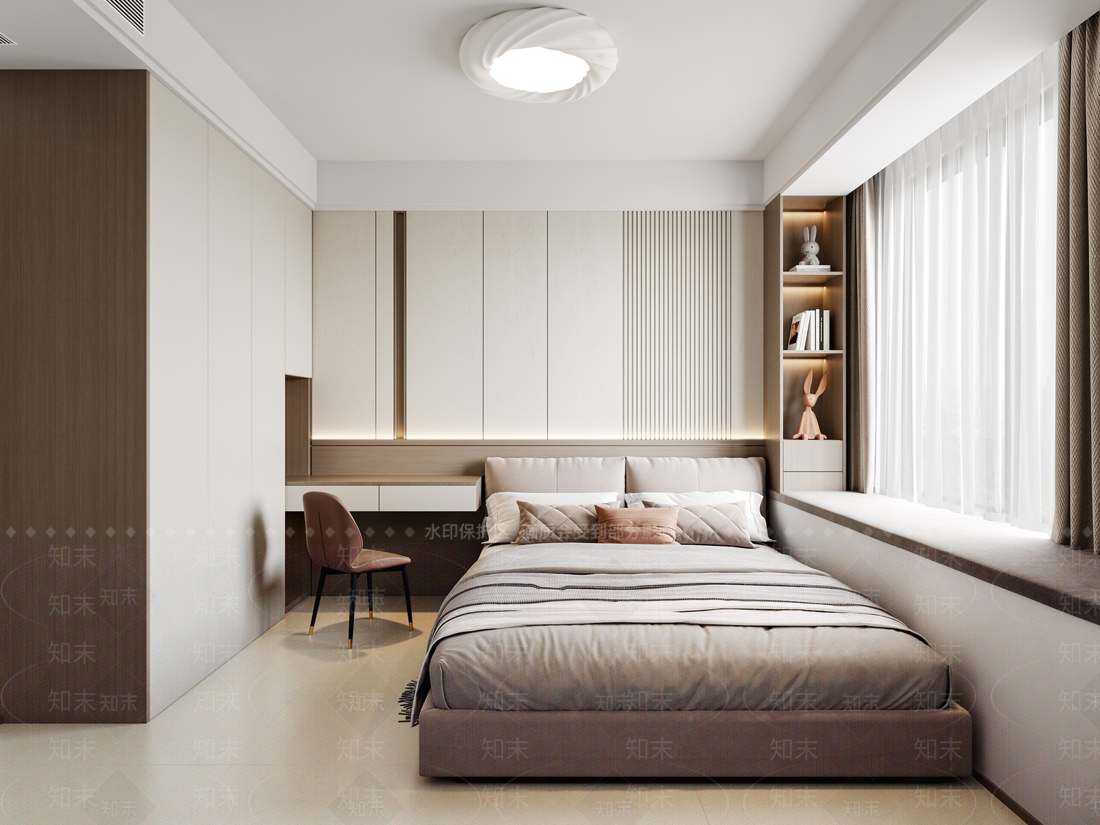 软包双人床双人床3D模型下载【ID:1227494454】