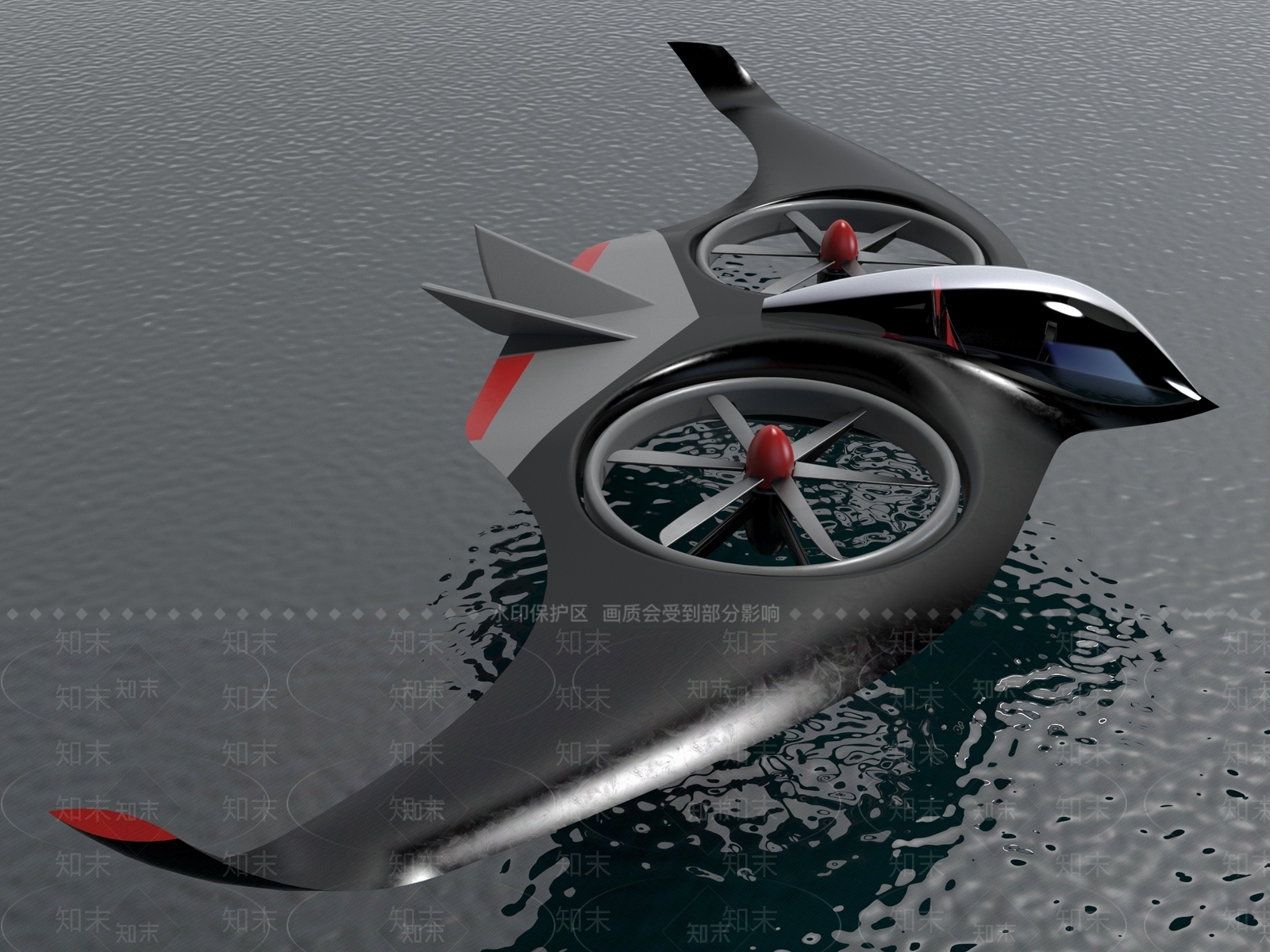 现代风格飞行器3D模型下载【ID:1153292047】