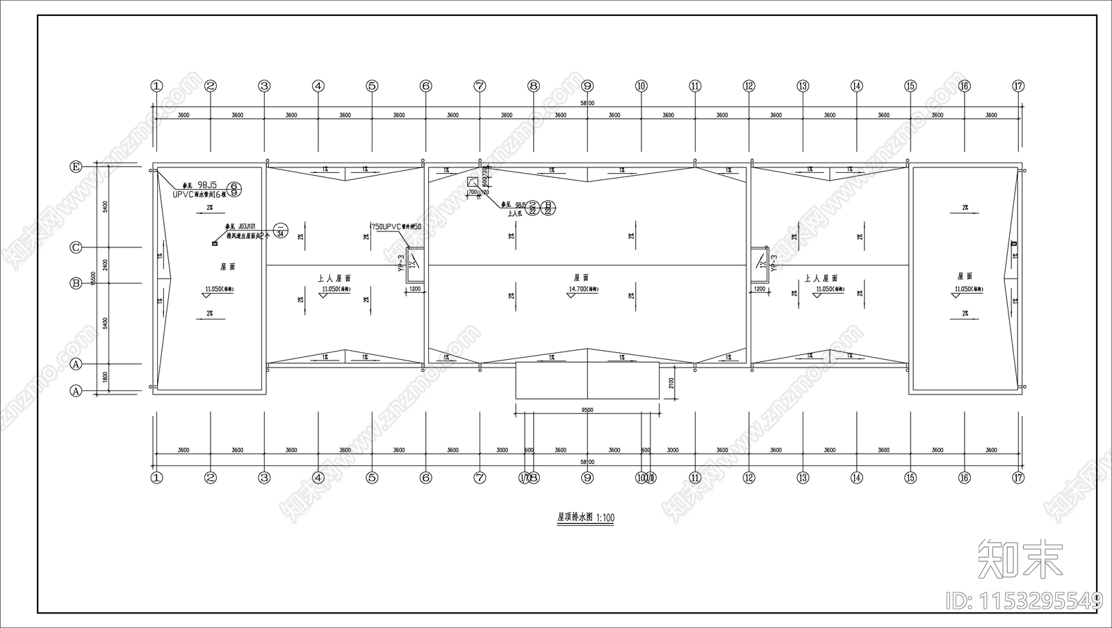 欧式罗马柱办公楼cad施工图下载【ID:1153295549】