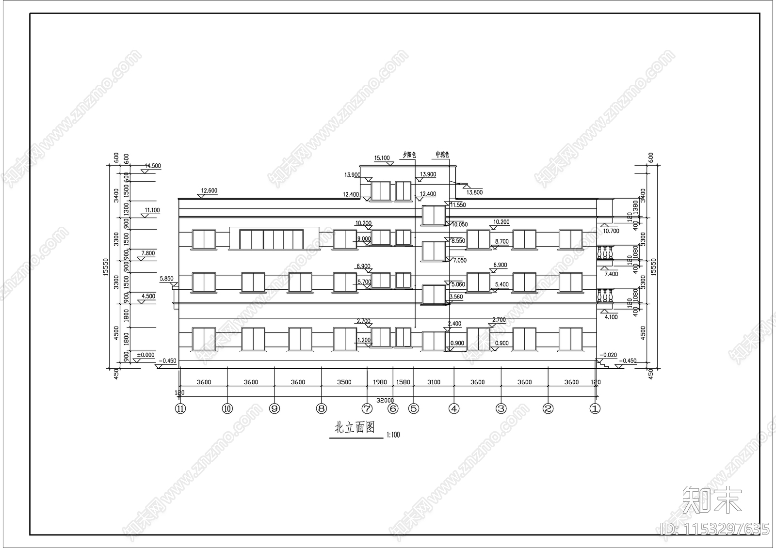 五金工具公司办公楼cad施工图下载【ID:1153297635】