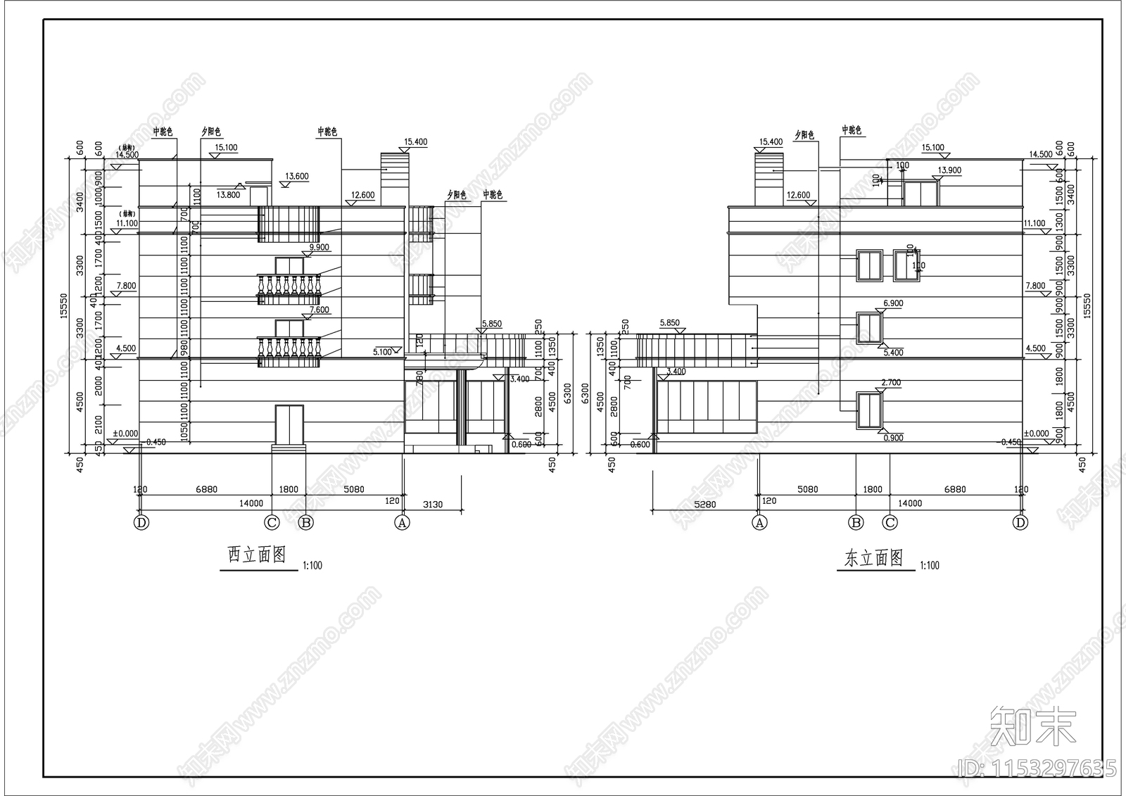 五金工具公司办公楼cad施工图下载【ID:1153297635】