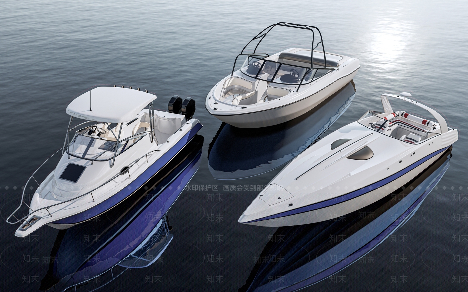现代游艇3D模型下载【ID:1153303015】