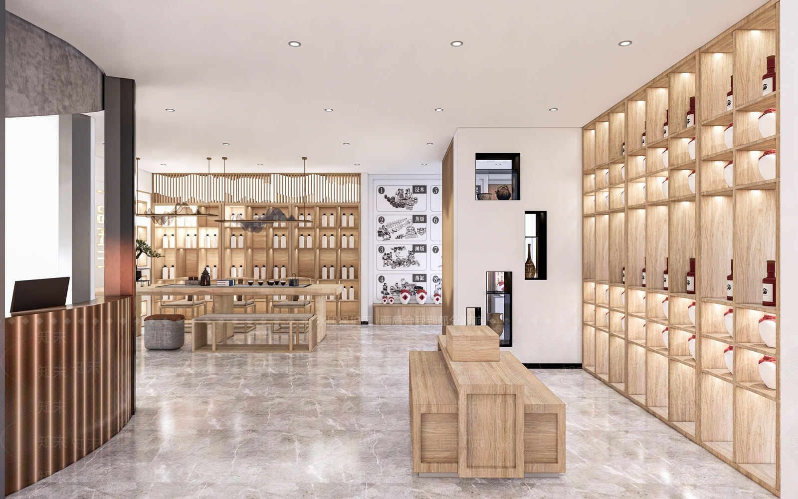 新中式茶叶商店3D模型下载【ID:1153303677】