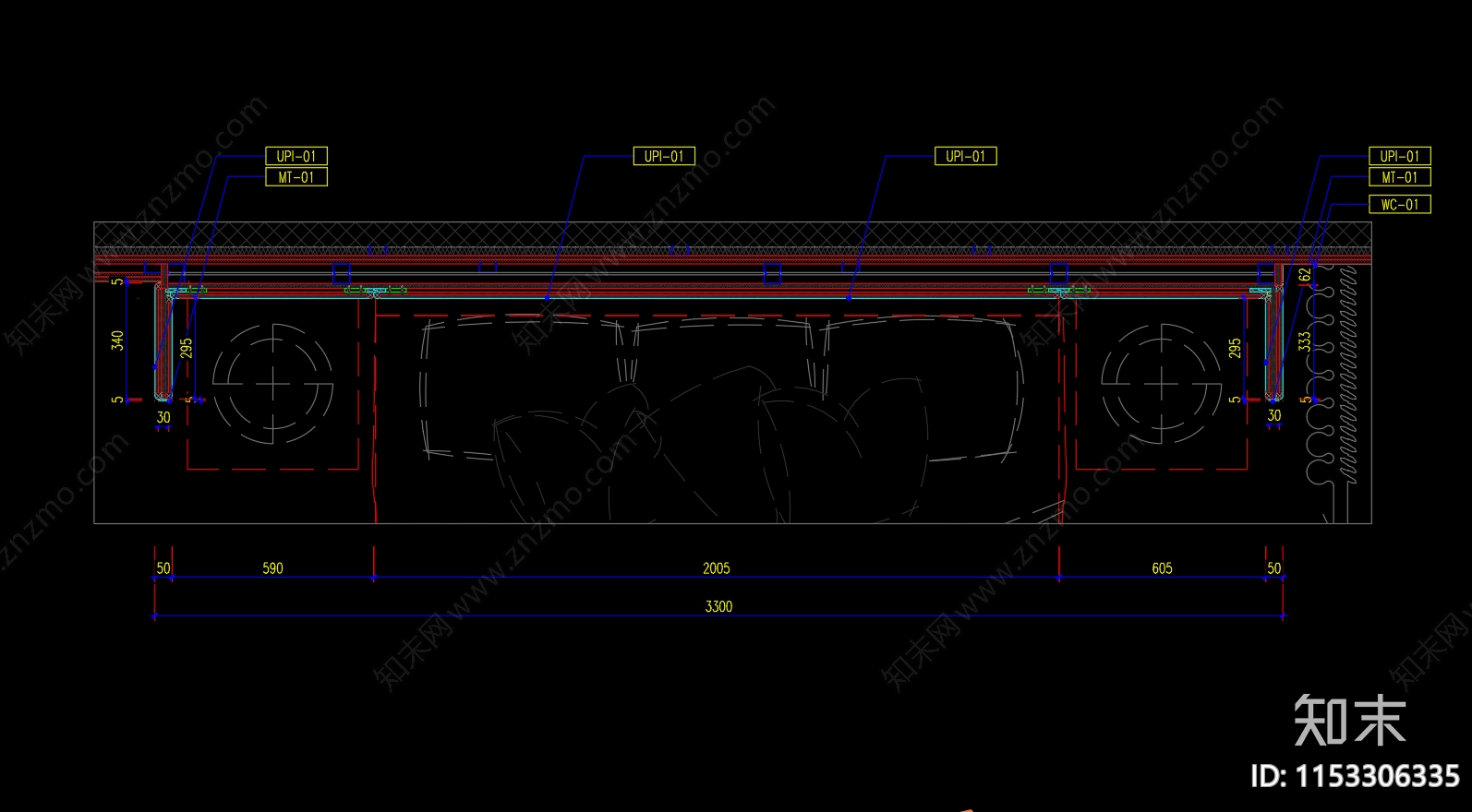 软包大样图施工图下载【ID:1153306335】
