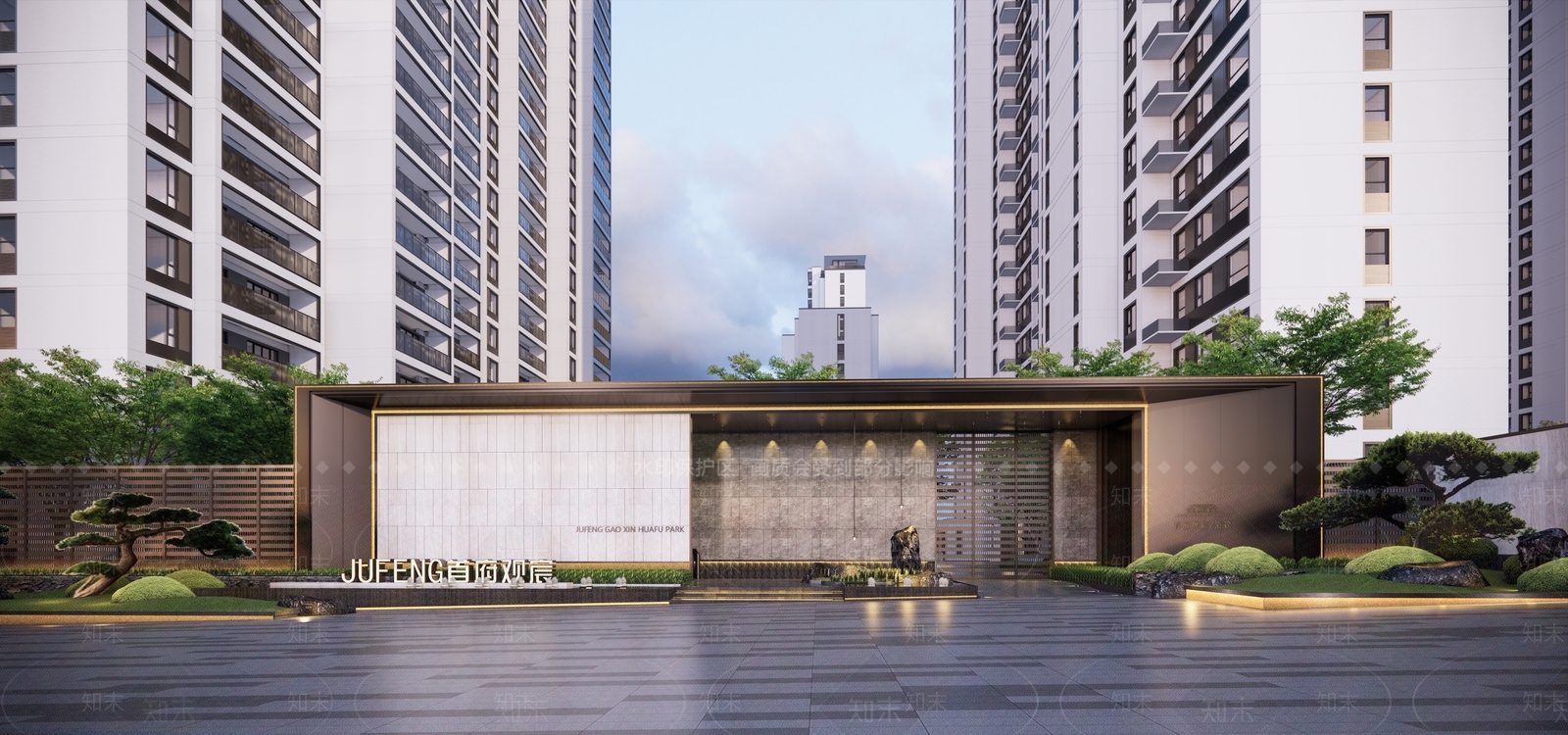 现代风格大门SU模型下载【ID:1153306824】