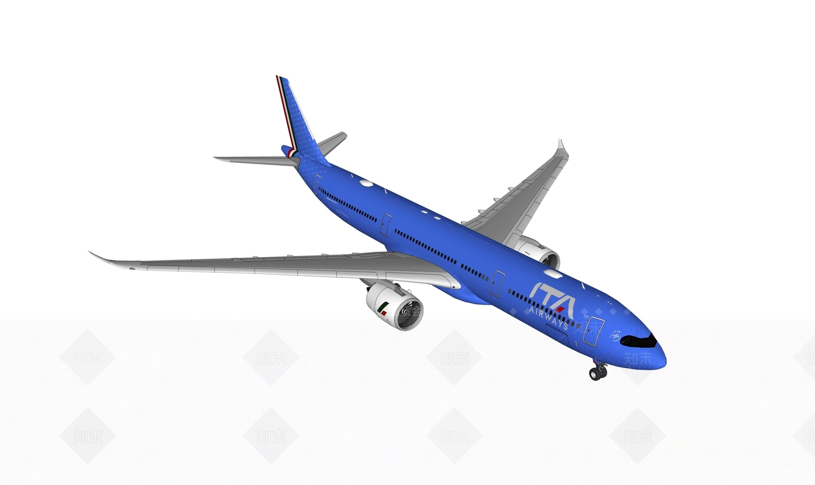 空客A330飞机SU模型下载【ID:1153307334】