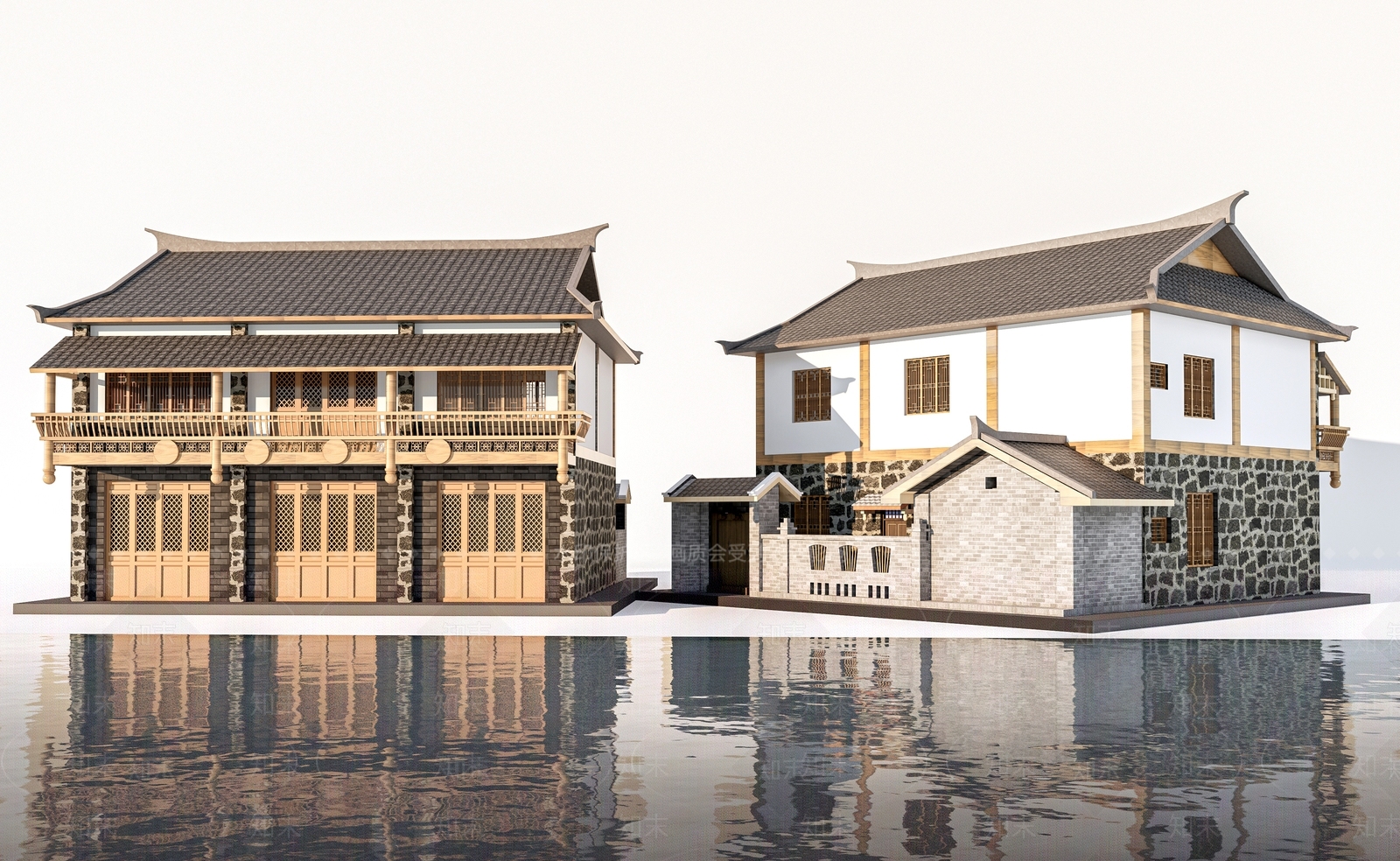 中式古建3D模型下载【ID:1153312855】