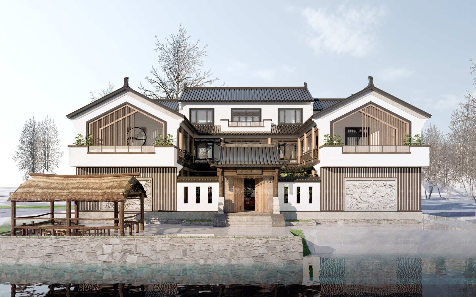 中式古建3D模型下载【ID:1153312944】