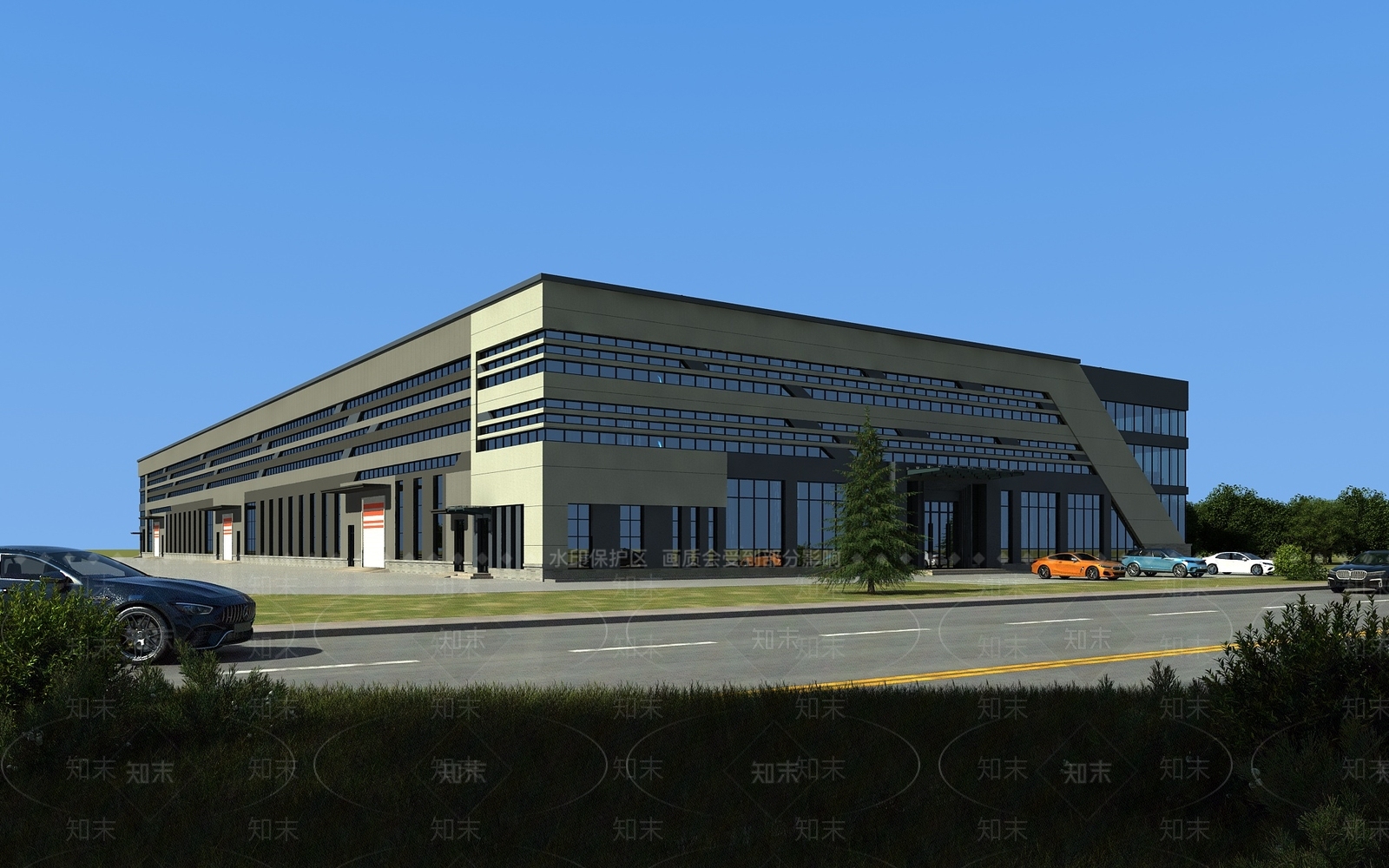 现代厂房3D模型下载【ID:1153321880】