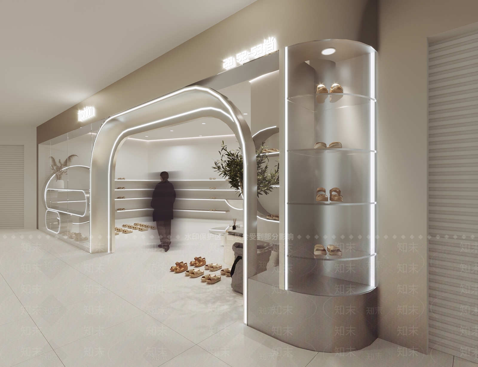 现代鞋店3D模型下载【ID:1153321919】