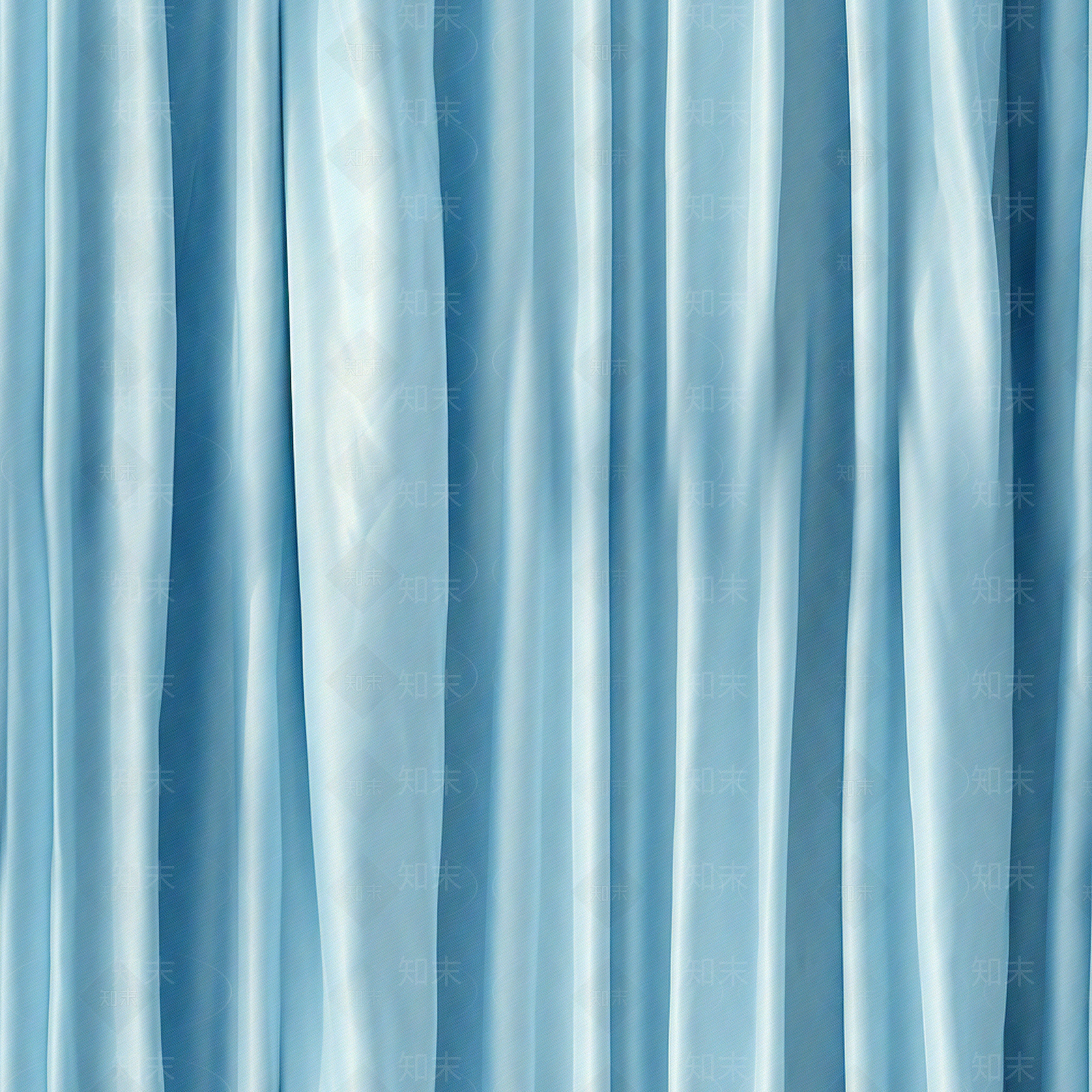 无缝淡蓝色丝绸质感窗帘贴图下载【ID:1153335279】