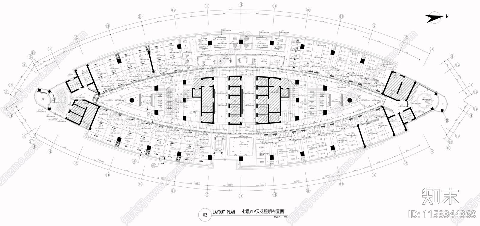 7000平综合医院VIP专家诊疗中心cad施工图下载【ID:1153344369】