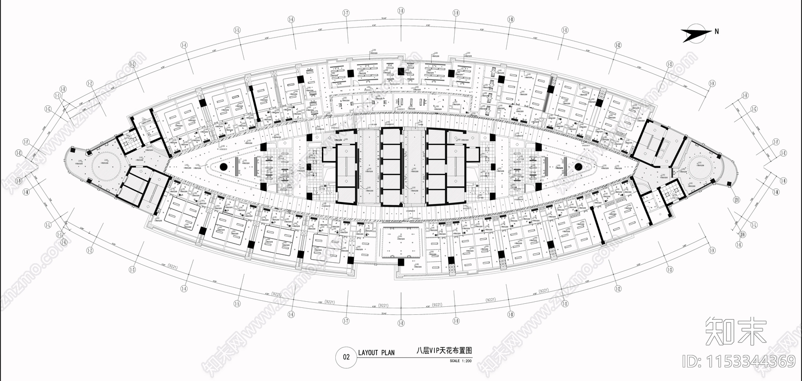 7000平综合医院VIP专家诊疗中心cad施工图下载【ID:1153344369】