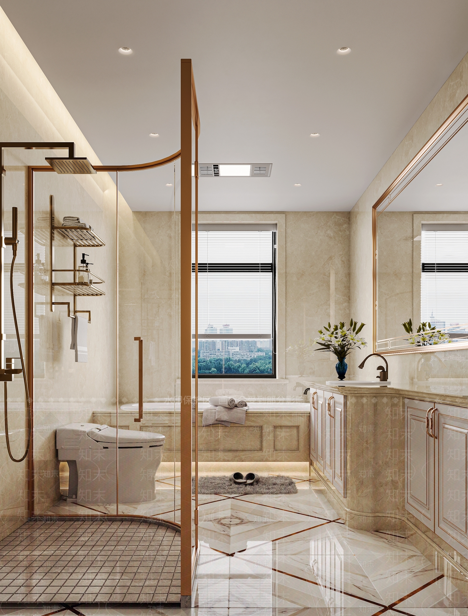 欧式古典卫生间3D模型下载【ID:1153345491】