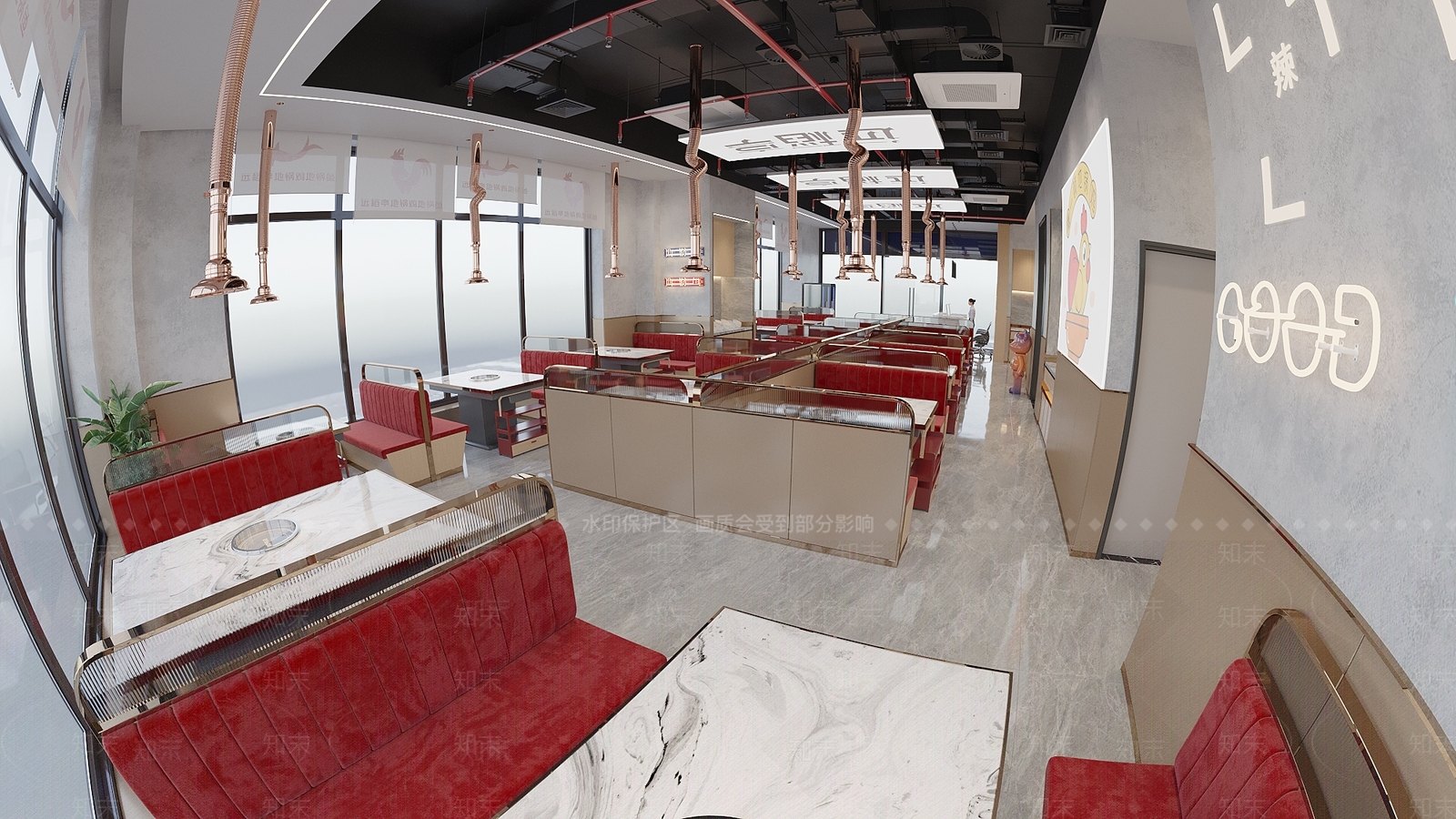 现代火锅店3D模型下载【ID:1153352969】