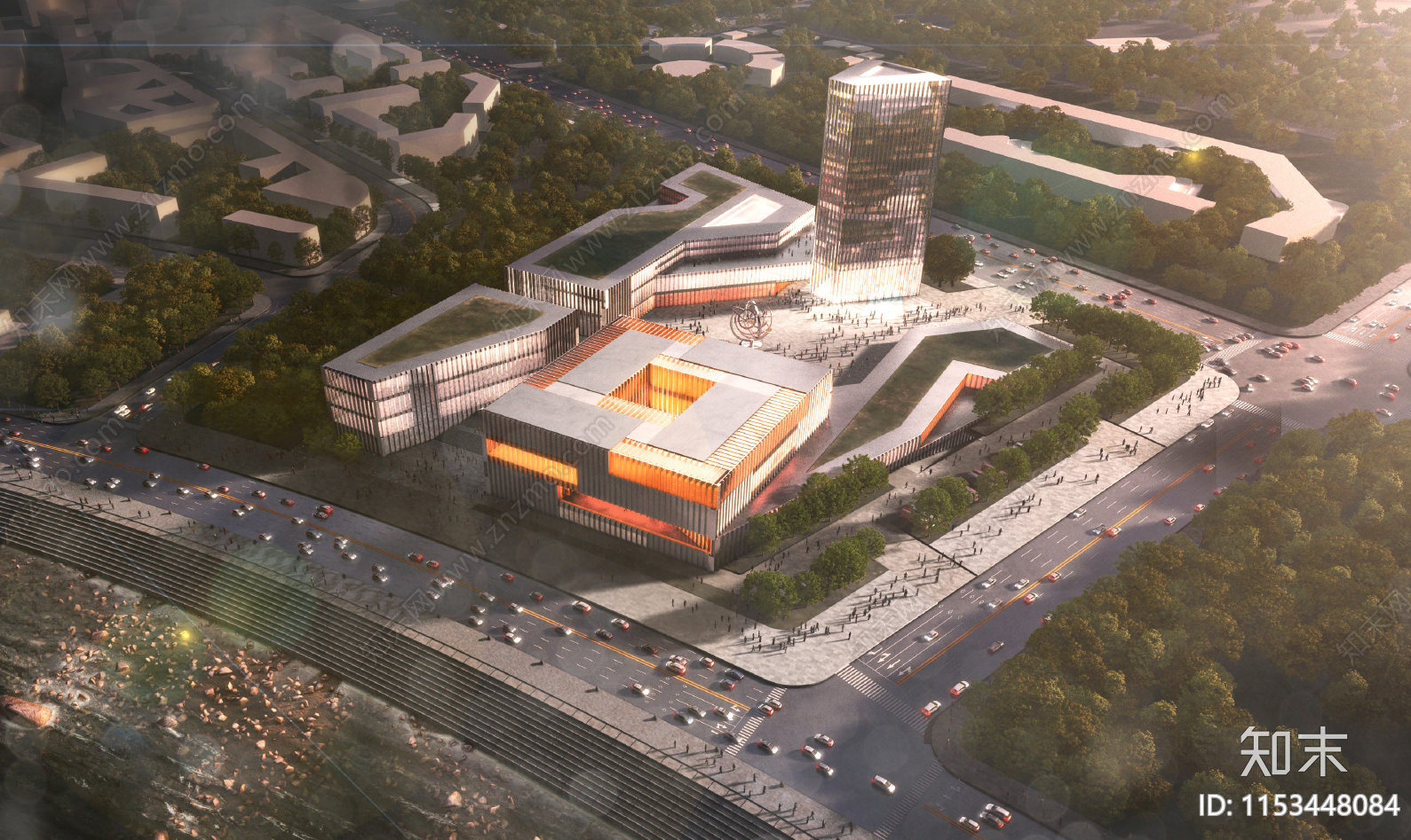 青岛科技馆建筑施工图下载【ID:1153448084】