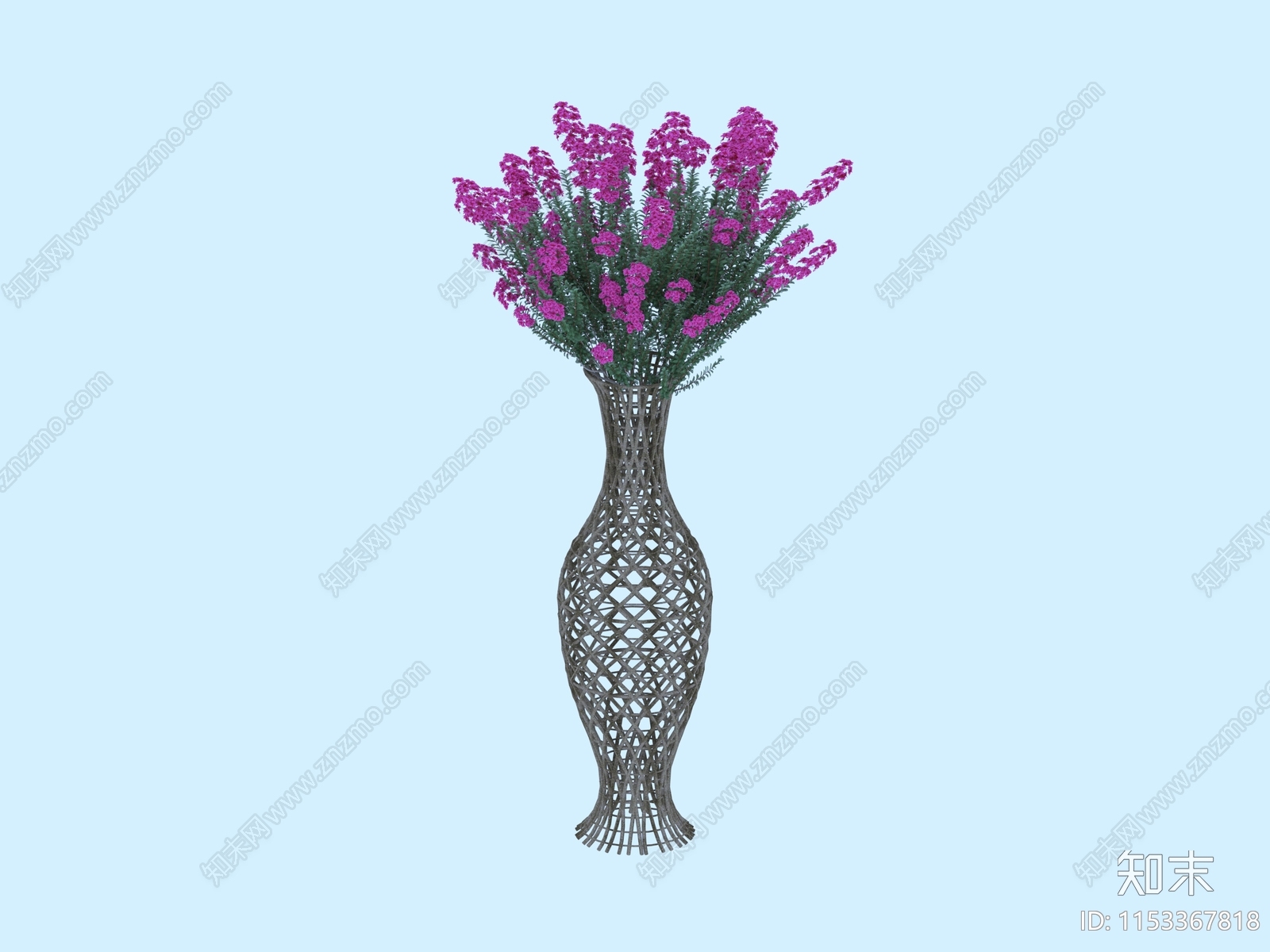 花瓶花艺3D模型下载【ID:1153367818】