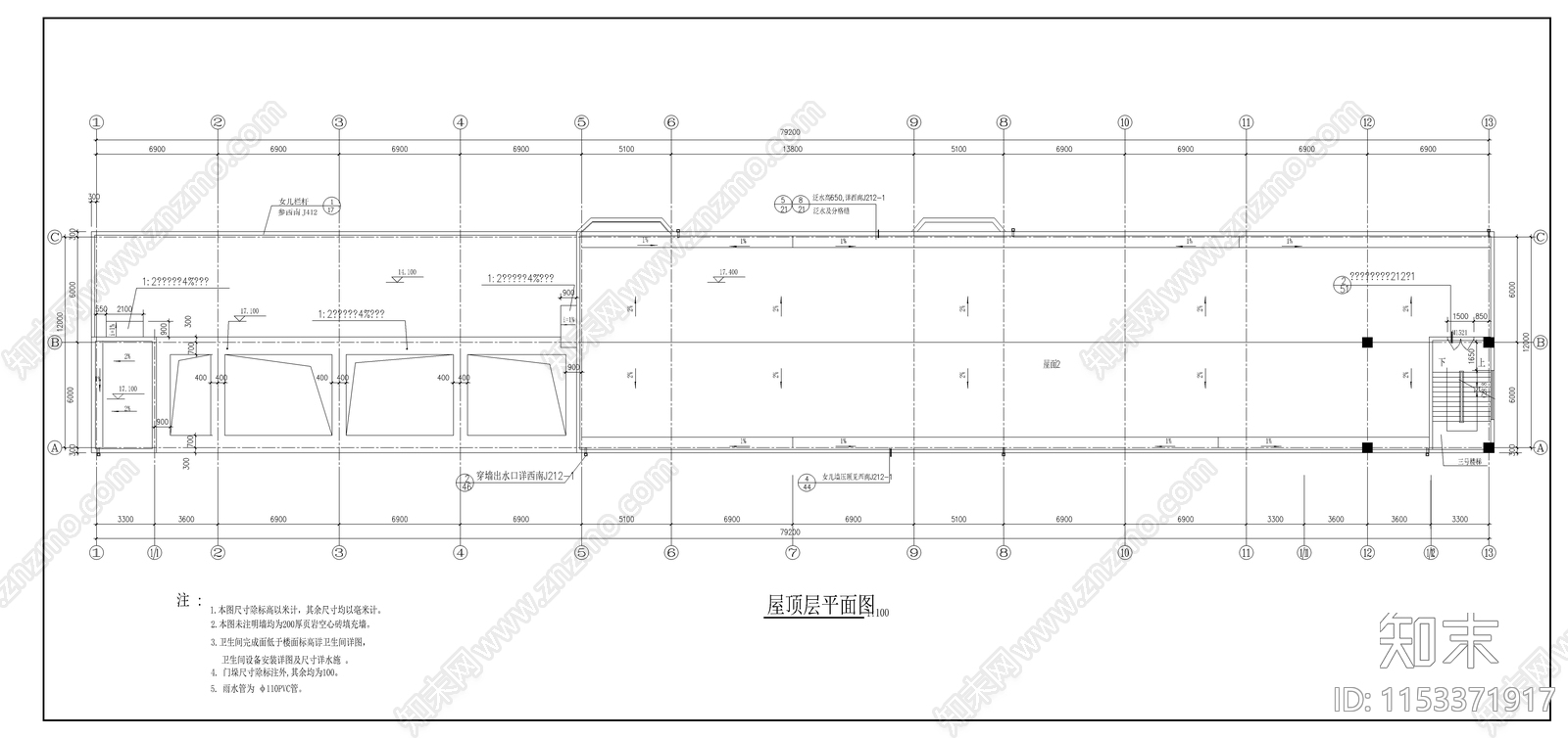 小区住宅cad施工图下载【ID:1153371917】