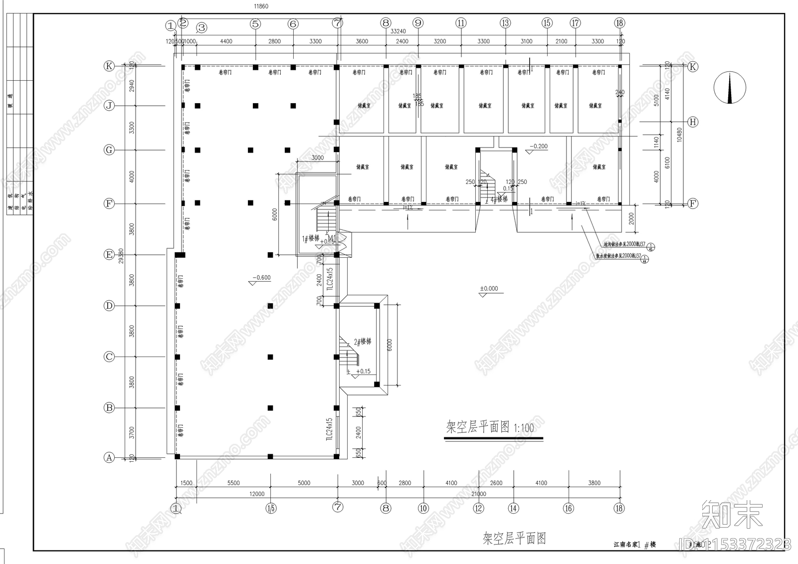 江南住宅全套建筑图cad施工图下载【ID:1153372323】