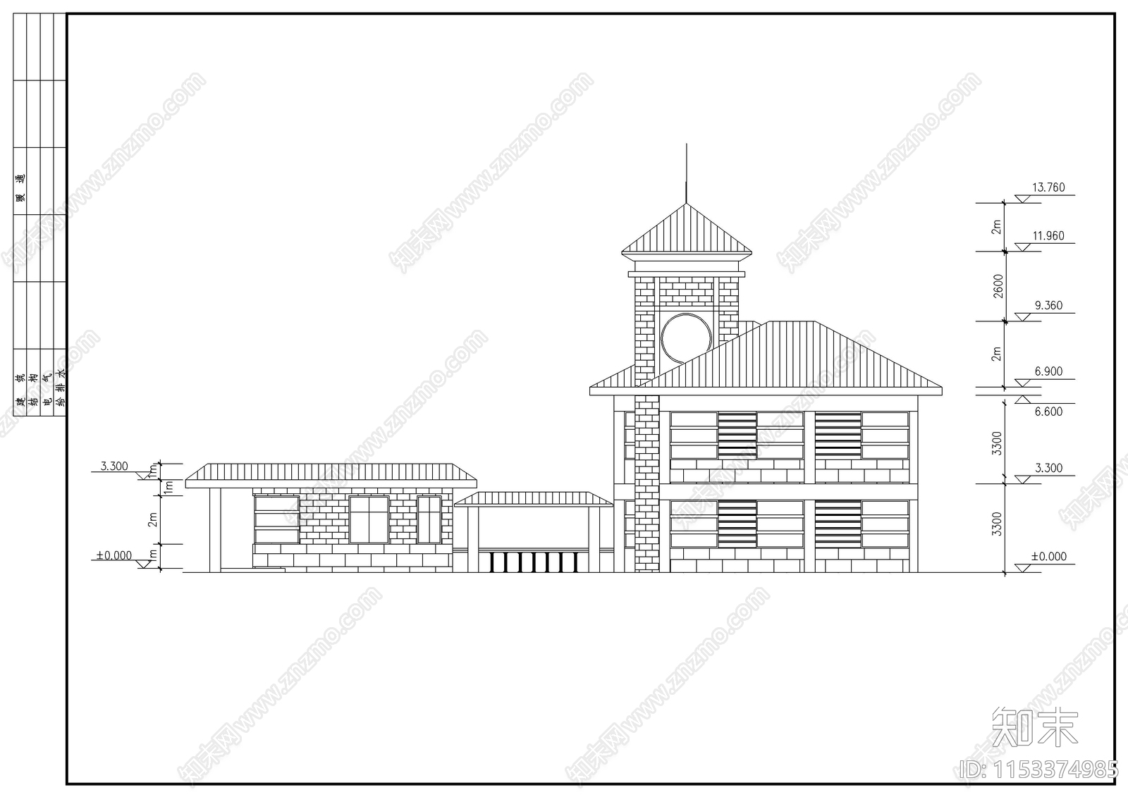 某高档花园会所cad施工图下载【ID:1153374985】