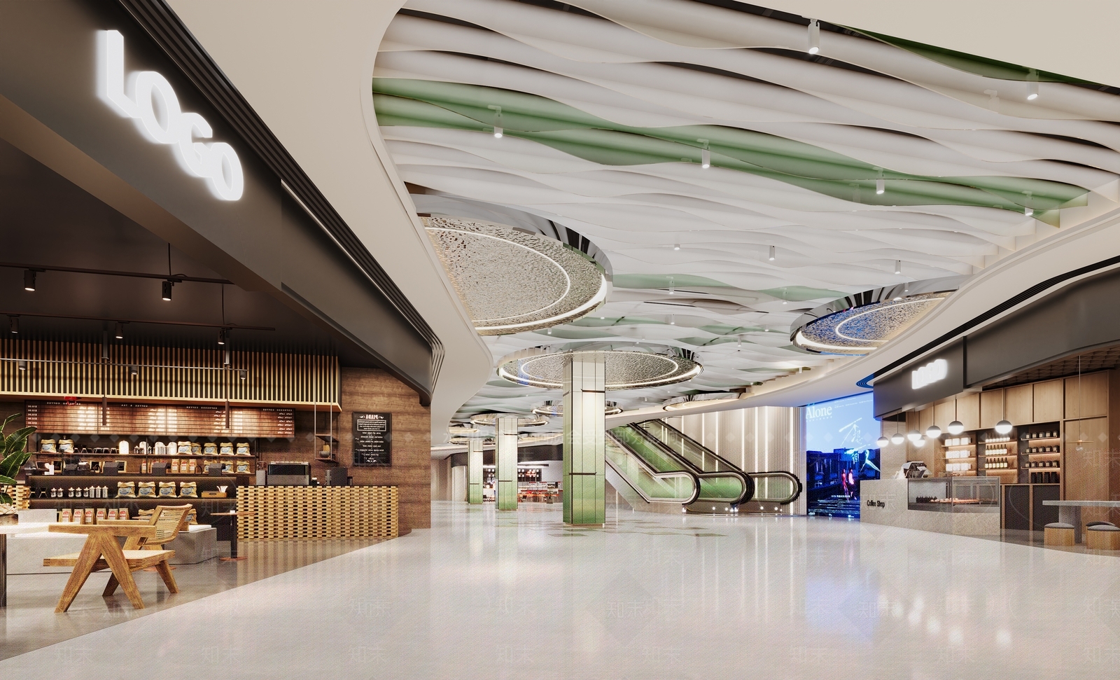 现代商场大厅3D模型下载【ID:1153389759】