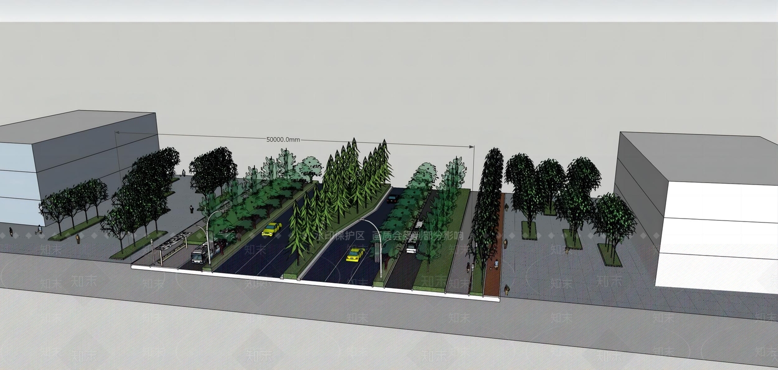 现代道路SU模型下载【ID:1153390534】