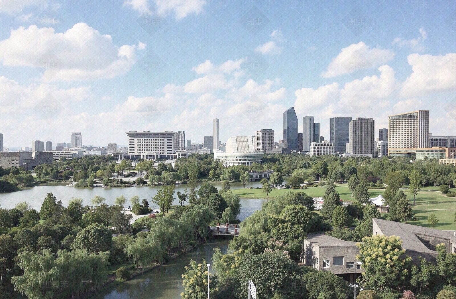 白天小区外景贴图下载【ID:1195387863】