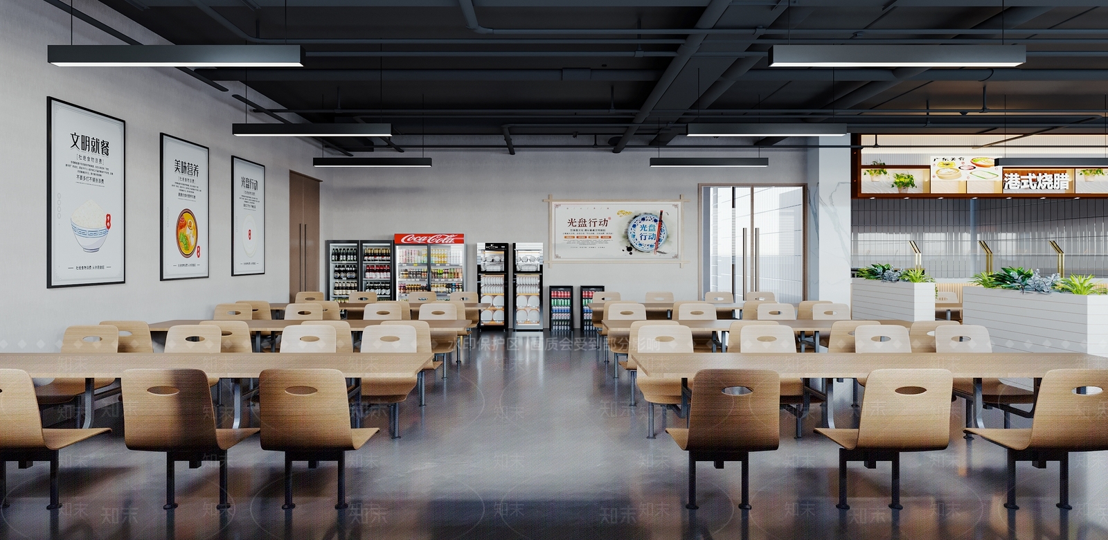 现代快餐店3D模型下载【ID:1214302041】