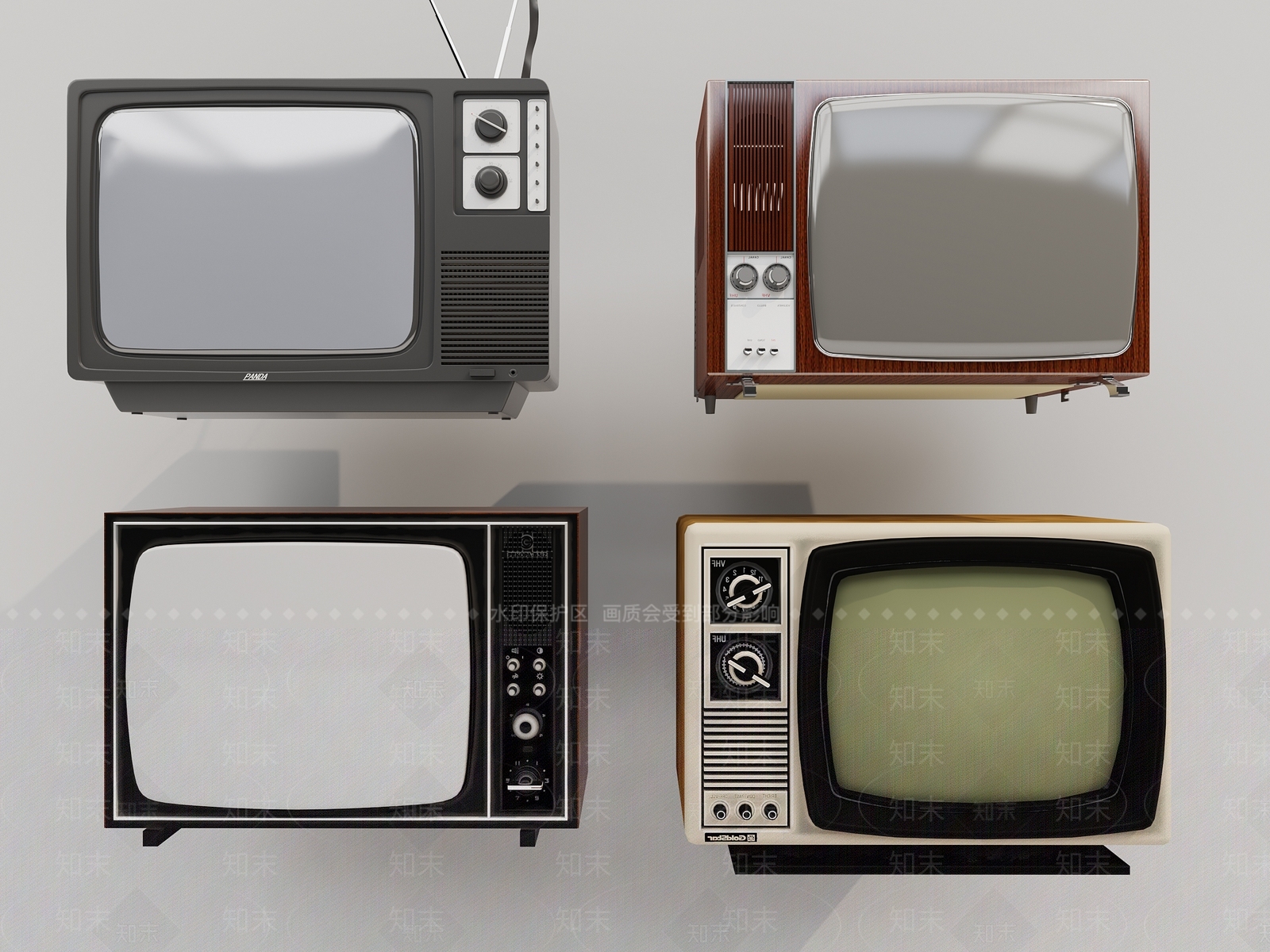 电视机3D模型下载【ID:1153401661】