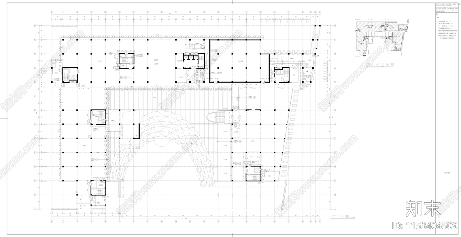 南京图书馆新馆cad施工图下载【ID:1153404509】