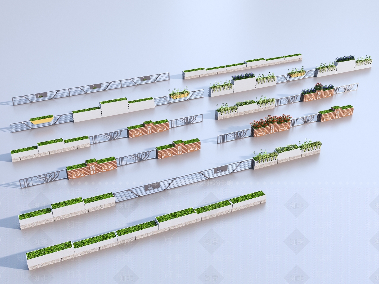 花箱SU模型下载【ID:1153409271】