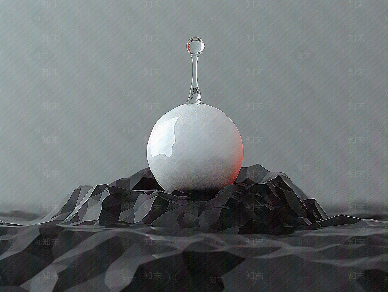 现代简约几何球体壁纸贴图下载【ID:1153410677】