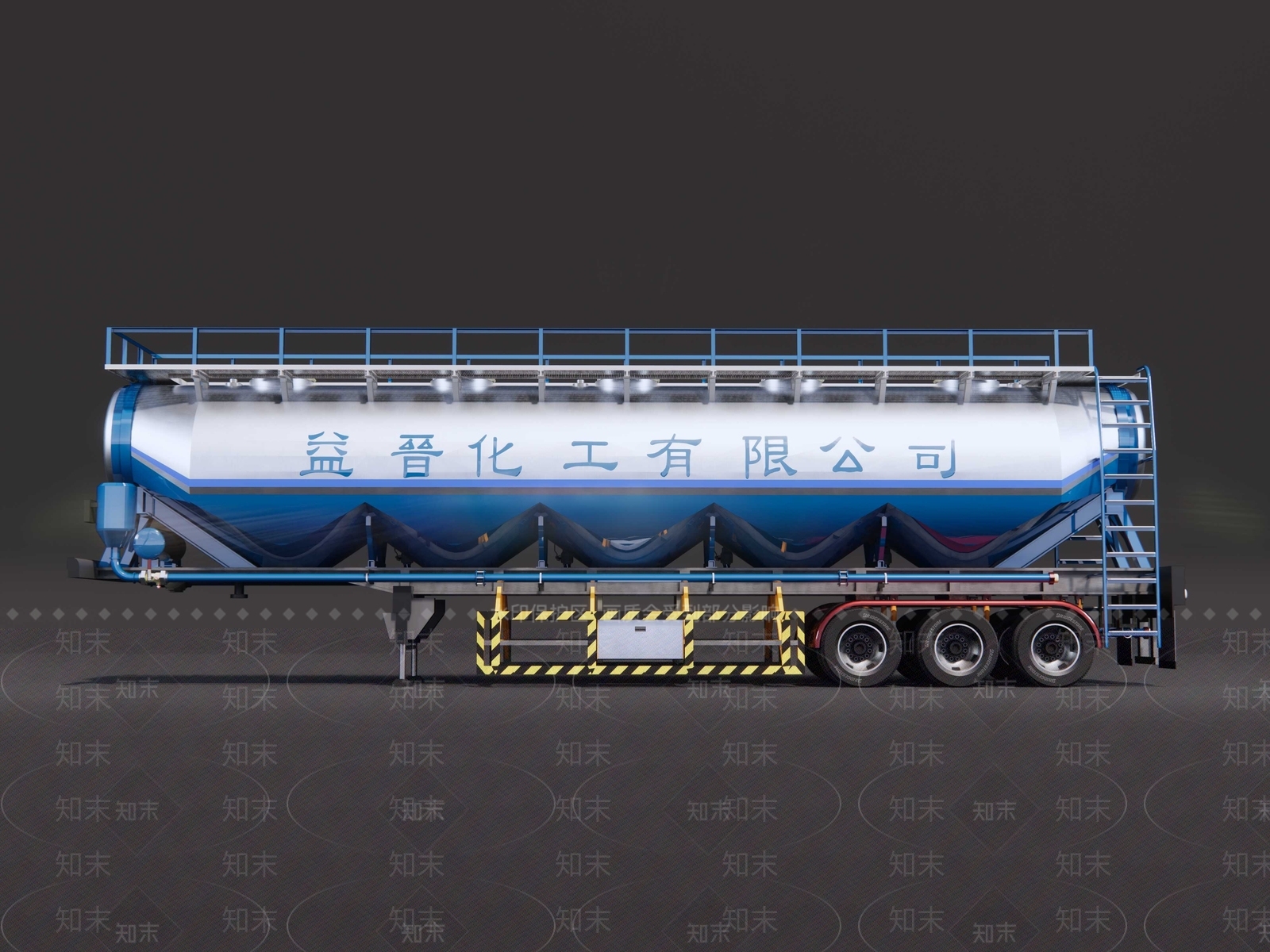 化学托挂车SU模型下载【ID:1153411554】